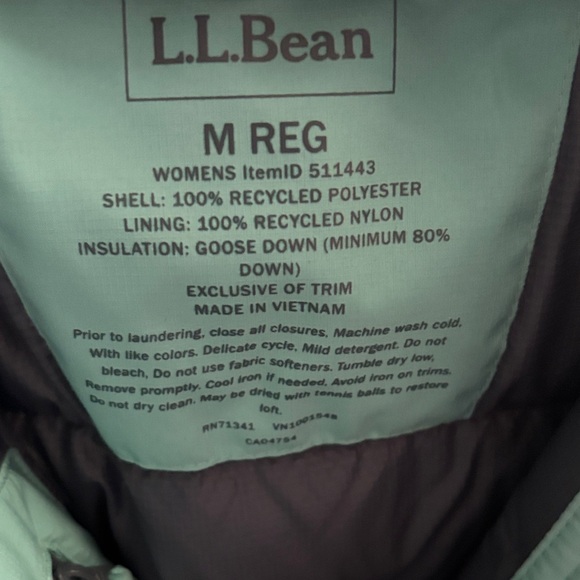L.L. Bean Down Waterproof Ultralight Jacket - Picture 2 of 16